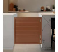 Porte interne a battente, porta da salone in legno con cerniere, porte singole a mezza anta, divisorio d'ingresso a chiusura automatica for bar, scale, corridoio, cucina, bar(Marrone,35.4 * 35.4in)