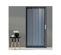 Porte Interne A Soffietto In Alluminio Porta A Soffietto Senza Foratura Con Rullo E Maniglia Migliorati E Ferramenta Completa, Per Porte Di Armadi E Bagni(28x80in (71x203cm))