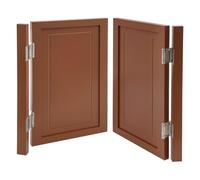 Porte interne in legno massello a doppia battente, divisorio a mezza vita con cerniere in metallo per cucina, scale, ingresso