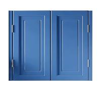 Porte interne in legno massello a doppia battente, divisorio a mezza vita con cerniere in metallo per cucina, scale, ingresso