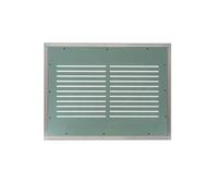 Porte Italiane, Botola di Ispezione in Cartongesso con Asole per Aerazione, Telaio in Alluminio, Chiusura Push Pull, Apertura Verso l'Esterno, Ideale per Pareti e Controsoffitti (100 x h. 50 cm)