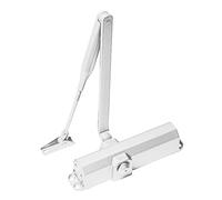 Porte Italiane, Chiudiporta Automatico N-100 TS Compakt, Porte fino a 100 kg, 2 Velocità di Chiusura, per Porte Residenziali, Commerciali e Tagliafuoco, Norma ISO 9001, Montaggio Facile, Bianco