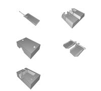 Porte Laterali Supporto Servo per Razor Crest Mark 2 RCM2 Star Wars Modello