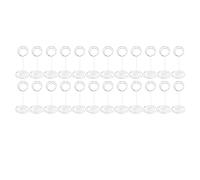 Porte-nom de table 24 pièces, support pour photo en fil d’acier inoxydable, support multifonctionnel pour marque-places de 85 mm de hauteur, idéal pour les mariages, les fêtes, le (Argento)