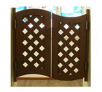 Porte oscillanti a mezza vita in legno massello, per interni, bar, salone, cancello, divisorio in stile americano, dimensioni 100 x 70 cm, soluzione resistente ed elegante per l'ingresso