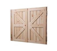 Porte oscillanti autoportanti a mezza altezza, divisorio da cowboy in legno massello con chiusura automatica, for il negozio del ristorante delle scale del corridoio di casa(Style 1,90x130cm)