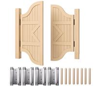 Porte Oscillanti Café Style - Porta A Mezza Vita In Legno Massiccio Con Cerniere In Acciaio, Chiusura Automatica - Ideale Per Scala O Bar(Wood,W:97 x H:80cm)