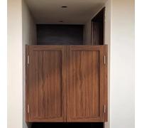 Porte Oscillanti da Saloon, Porta a Battante, Porte Divisorie in Legno Massiccio, Porta del Caffè for Divisorio D'ingresso, Bancone Del Negozio, Occidentale, Chiusura Automatica(Marrone,74 * 100cm)