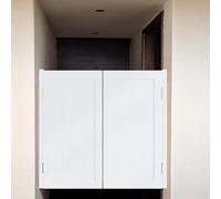 Porte Oscillanti da Saloon, Porta a Battante, Porte Divisorie in Legno Massiccio, Porta del Caffè for Divisorio D'ingresso, Bancone Del Negozio, Occidentale, Chiusura Automatica(Bianco,102 * 100cm)