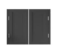 Porte Oscillanti Del Bar Del Salone, Porta Doppia Da Cowboy In Legno Nero Cerniere A Chiusura Automatica A Doppia Altalena Porta A Mezza Vita(W 115cm x H 90cm (W 45 1/4" x H)