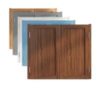 Porte Oscillanti del Caffè, Porte A Battente per salone, Porte a sospensione, Chiusura automatica, W78-132cm xH90cm, per Caffè, Saloon, Controsoffitto, Bar e Bagno(Brown,W47"XH36"/119cmX90cm)