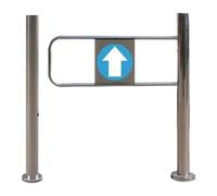 porte oscillanti di sicurezza caricate a molla, Cancello a battente automatico a molla in acciaio inox argento 50-100x97cm(Silver-r,100x97cm)