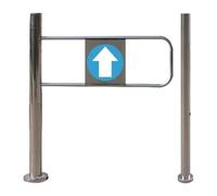 porte oscillanti di sicurezza caricate a molla, Cancello a battente automatico a molla in acciaio inox argento 50-100x97cm(Silver-l,50x97cm)