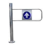 porte oscillanti di sicurezza caricate a molla, Cancello a battente automatico in acciaio inox con molla 50-100x97cm(Right,100x97 cm)