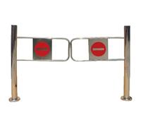 porte oscillanti di sicurezza caricate a molla, Cancello a battente Supermercati Biblioteche Negozi Argento 50-100x97 cm Confezione da 2 Chiusura automatica(90x97 cm)