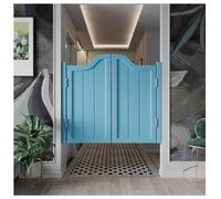 Porte Oscillanti Interne, Battente Bidirezionale, Porta Da Saloon In Legno Massello, Porte A Mezza Vita Per Decorazioni Per La Casa, Porta Per Corridoio(Azure,80x90cm/31x35in)