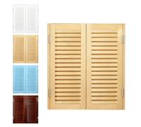 Porte oscillanti interne, Porta del Caffè Porte a Battente in Legno Massello, Porte da Saloon Occidentale con Cerniere, Porta da Saloon per Caffe Bar Entrata Cucina Decorazione(Natural,80 * 90cm)