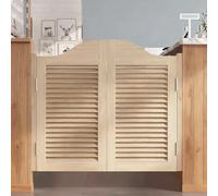 Porte oscillanti interne，Porte del Caffè Porte a Battente in Legno Massello,Porta da Saloon Occidentale,con Cerniere Legno C - W110×H90cm(Anta doppia)