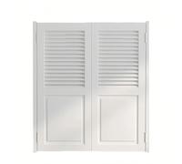 Porte Oscillanti Per Bar, Porta A Lamelle Interne, Porta Del Recinto Del Giardino, Cerniera A Chiusura Automatica, For Ingresso E Uscita Saloon Negozio(White,120x100cm (47"x39"))