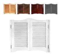 Porte Oscillanti per Interni in Massello, Porte A Battente interna, stile retrò, Azione a 180°, per caffè, centri commerciali, ristoranti, bar(White,W52"XH36"/132cmX90cm)