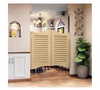 Porte Oscillanti, Porte del Caffè, Doppia Apertura Terrace Louver Gate Cancello, Porta in Legno Massello Bar Saloon Door, Portes Oscillanti per Bar/Ingresso.(C,W120xH100cm(47.24x39.37in))
