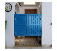 Porte Oscillanti Saloon Door In Legno Massello Ingresso Bancone Bar Porta A Metà Strada Doppia Apertura Terrace Porte Del Caffè Con Chiusura Automatica Cerniere(Blu,W100*H90cm)