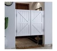 Porte Oscillanti Saloon Door In Legno Massello Ingresso Bancone Bar Porta A Metà Strada Doppia Apertura Terrace Porte Del Caffè Con Chiusura Automatica Cerniere(White,W70*H90cm)