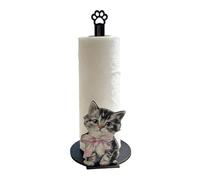 Porte-Papier Toilette Chien Chat - Support Bois Mignon | Accessoire Salle Bain Cuisine Camping-Car Caravane Voyage | Déco Fun Maison Bureau | Organisateur Pratique Papier Toilette
