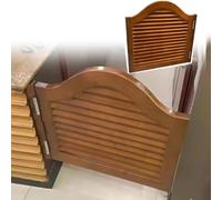 Porte per Bar e Saloon, Porte a Battente Curve per Cucina, Larghe 16-36 Pollici, Porte a Battente Singole, persiana in Legno, Chiusura Automatica, Personalizzabili (L55x