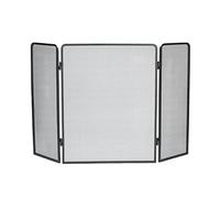Porte per caminetti Parascintille Stile Classico 3 Pannelli Parascintille Parascintille in Metallo Rete Metallica Copriscintille Nero Accessori per caminetti F