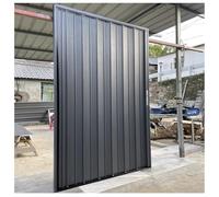 Porte pieghevoli a soffietto, Divisorio per la privacy, Interamente in lega di alluminio, Include porta, accessori di montaggio e maniglia(Gray Right,1860x2030mm)