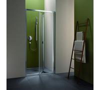 Porte pliante en corail myDay FT2 90 865-905x2000mm, VB03409020AP1, VB03409020AP1, Cabine doccia: Inquadrare: Argento opaco, Vetro: ESG GlasPlus