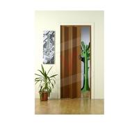 PORTE PORTA A SOFFIETTO IN PVC CON MANIGLIA CM. 83X214H COLORE NOCE