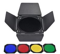 Porte regolabili del fienile e del favo messo con 4 colori per la fotografia che accende il riflettore standard a 7 pollici