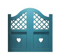 Porte Saloon in Legno Massello ad Arco con Chiusura Automatica e Cerniere, Porte Oscillanti Basculanti per Divisione Ingresso o Corridoio(150x100cm(59.1x39.4in))