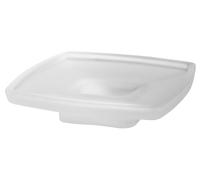 Porte-savon loft emco pour système de rampe, verre cristal satiné, 053000090, 053000090