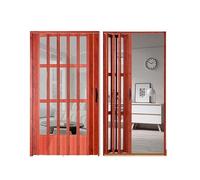 Porte scorrevoli a fisarmonica multipiega, impermeabili, per una facile installazione, ideale per porte, bagno, docce e divisori (81 x 203 cm)