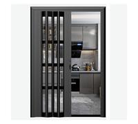 Porte scorrevoli a fisarmonica pieghevoli per porta, armadio, cucina, telaio in alluminio e PVC acrilico, divisorio per camera da letto, soggiorno