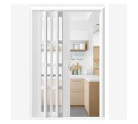 Porte scorrevoli a fisarmonica pieghevoli per porta, armadio, cucina, telaio in alluminio e PVC acrilico, divisorio per camera da letto, soggiorno