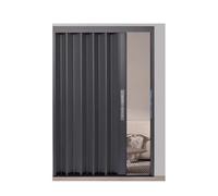Porte Scorrevoli A Soffietto Pieghevoli Per Impieghi Gravosi, Cancello A Soffietto Retrattile Per Ufficio/corridoio Per Porta, Doccia Del Bagno E Divisorio Per Ambienti(44x80in(111x203cm))