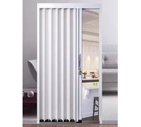 Porte scorrevoli in alluminio con serratura, 51 x 203 cm, divisorio temporaneo per porta lavanderia e bagno doccia, design moderno pieghevole