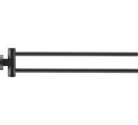 Porte-serviettes Duravit D-Code, suspendu, 2 bras, pivotant, 0099224600, 0099224600, Colorazione: Nero opaco