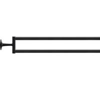 Portasciugamani Duravit Starck T 009941 a due braccia, colorazione: Nero opaco