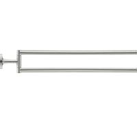 Porte-serviettes Duravit Starck T, 2 bras, 0099417000, 0099417000, Colorazione: acciaio inossidabile spazzolato