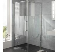 Porte tournante HSK Atelier Plan sur la partie latérale pour paroi latérale, dimensions : 80,0 cm x 200,0 cm, butée à charnière à gauche, 17708080-L-68-50edelglas, 17708080-L-68-50edelglas, Cabine doc