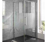 Porte tournante HSK Atelier Plan sur la partie latérale pour paroi latérale, dimensions : 90,0 cm x 200,0 cm, butée droite, 17708090-R-68-50edelglas, 17708090-R-68-50edelglas, Cabine doccia: Nero-opac