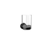 Porte-verre rond emco, en verre de cristal, 432013300, 432013300, Colorazione: Nero