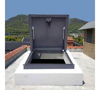 Portello a gas con maniglia di blocco per un accesso sicuro alla soffitta e alla cantina, facile da usare, soluzione di accesso al tetto per la casa sicura e conveniente