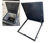 Portello commerciale per accesso al tetto, 29,5 x 29,5 cm, in alluminio resistente e coperchio in acciaio zincato, con guarnizione in gomma per un accesso sicuro e protezione dagli agenti atmosferici