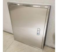 Portello da Visita Pannello di servizio in acciaio inossidabile spazzolato, serratura e chiave per porta di accesso, accesso in metallo con serratura per cablaggio elettrico e idraulico, cop